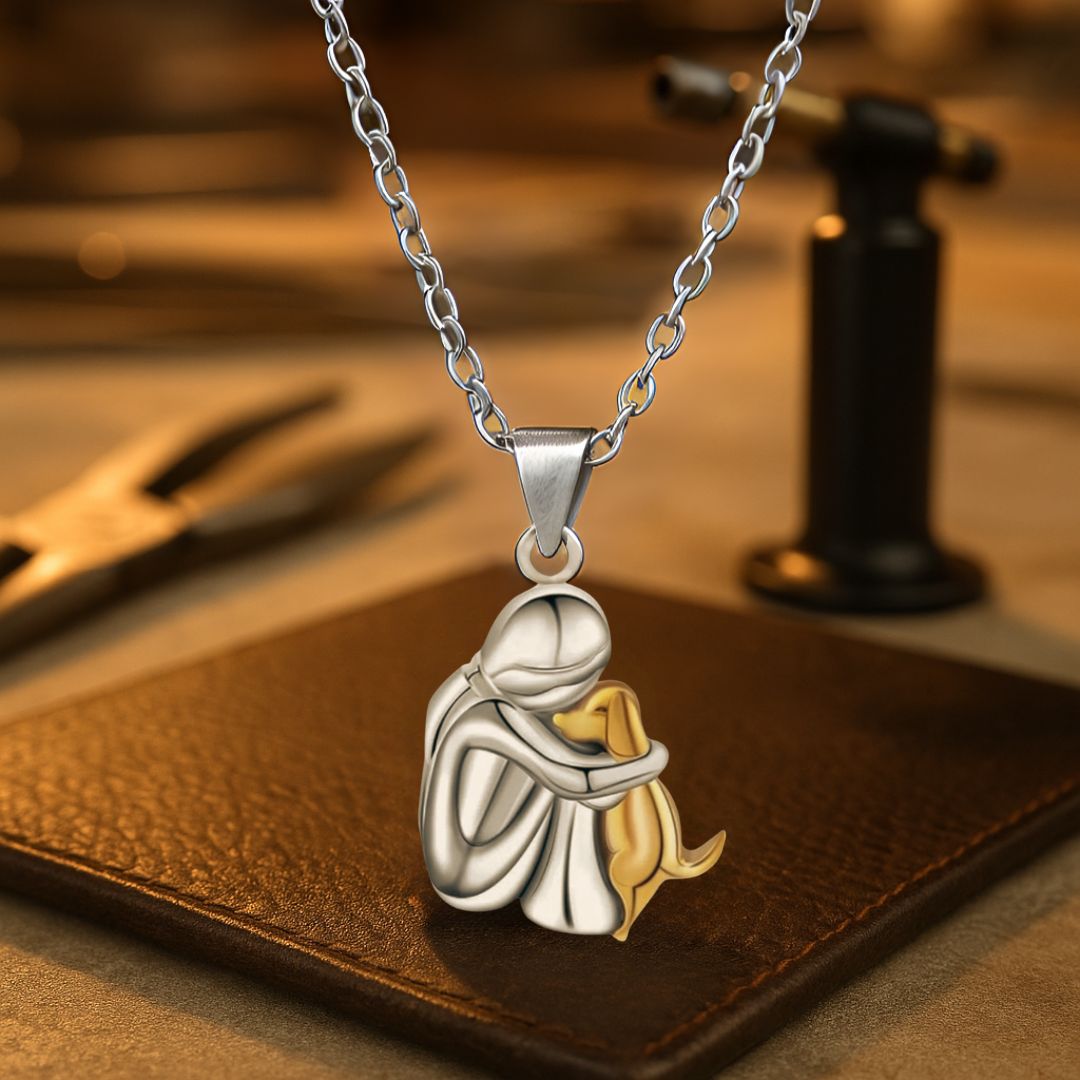 Elin™ | Collier avec pendentif en forme de chien
