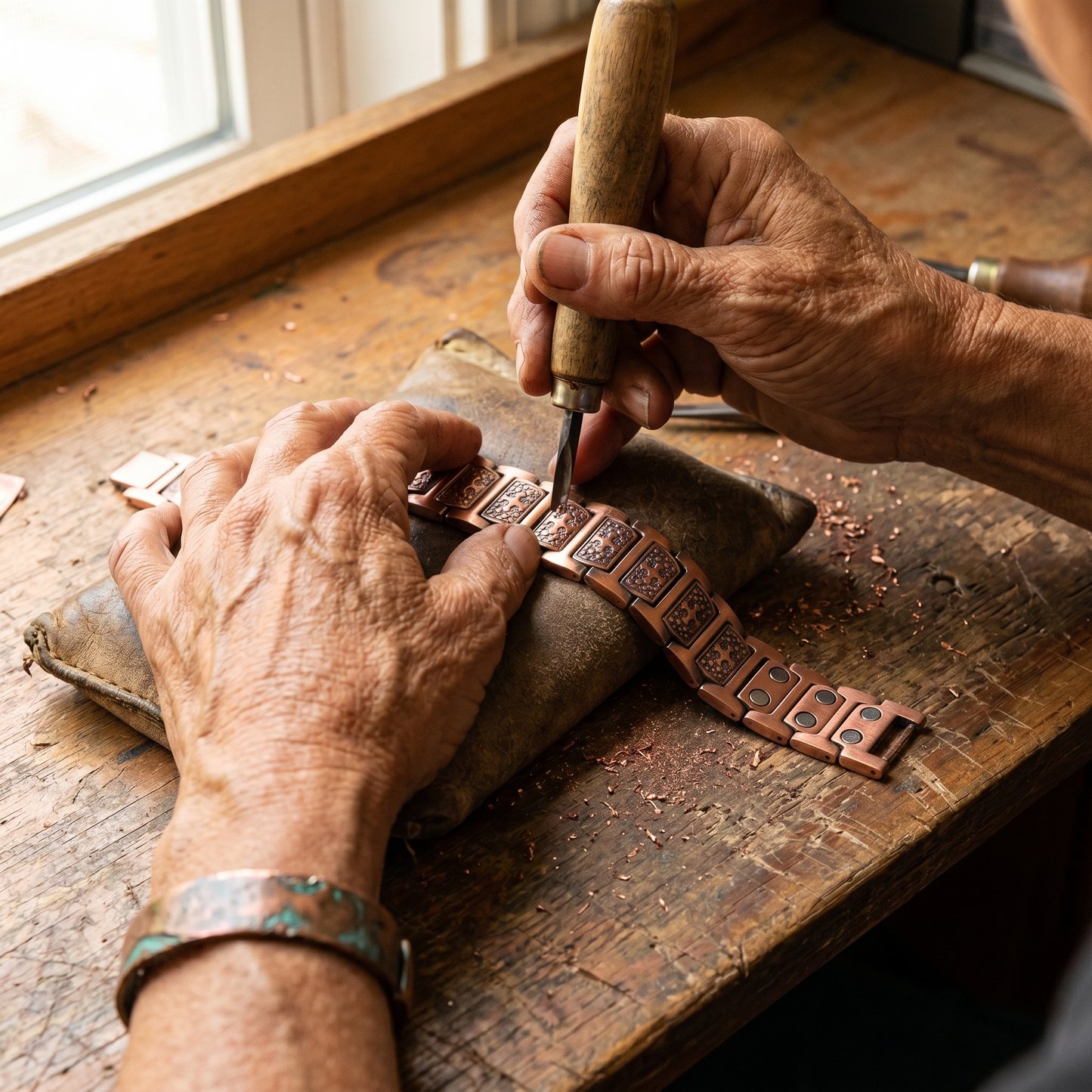 Bracelet en cuivre pour homme par Marguax's Gale