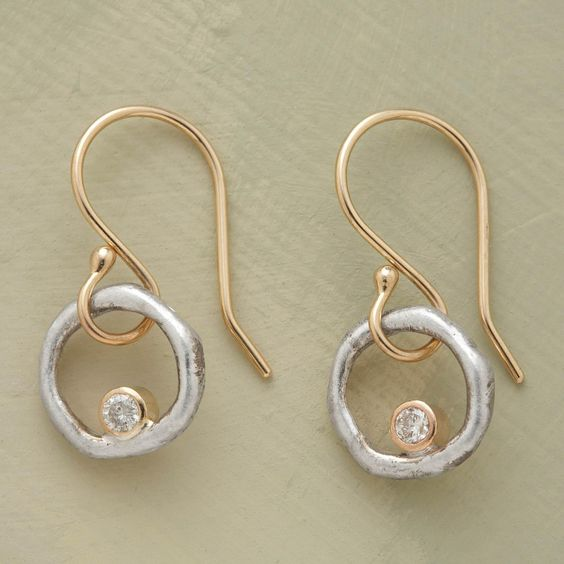 Éva™ | Boucles zircon or & argent
