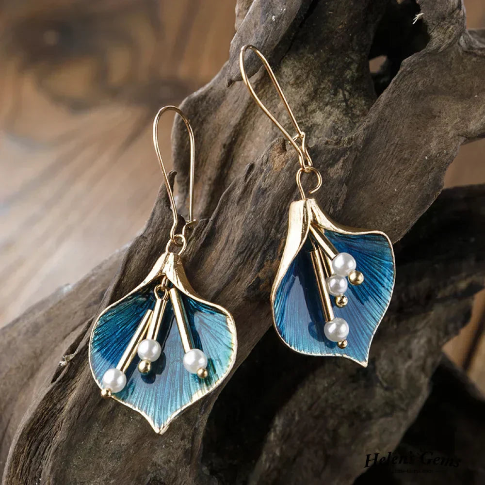 Mira™ | Boucles lotus bleues