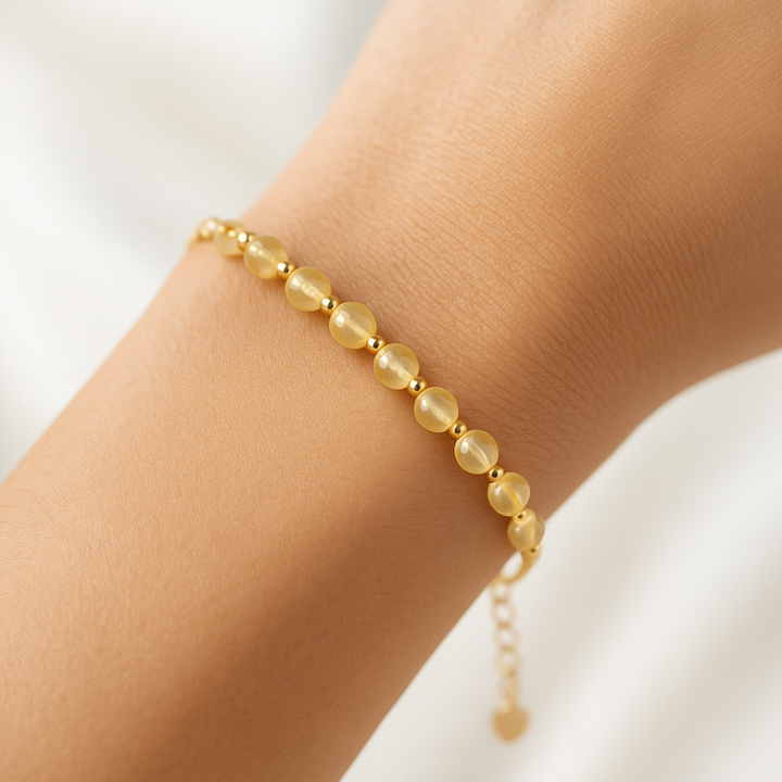 Pulsera Alegría y Transmutación de Citrino Natural