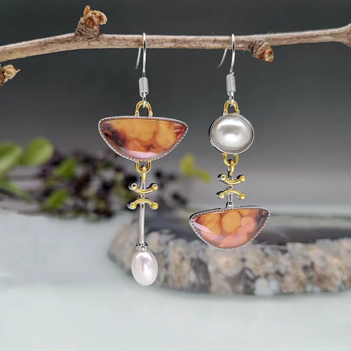 Sienna™ | Boucles pierre orange