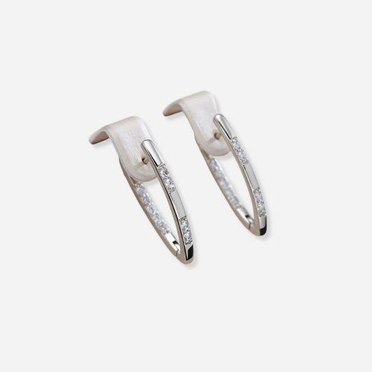 Sylvia™ | Boucles d’oreilles élégantes avec zirconiums
