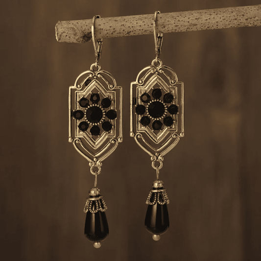 Pendantes en cristal noir