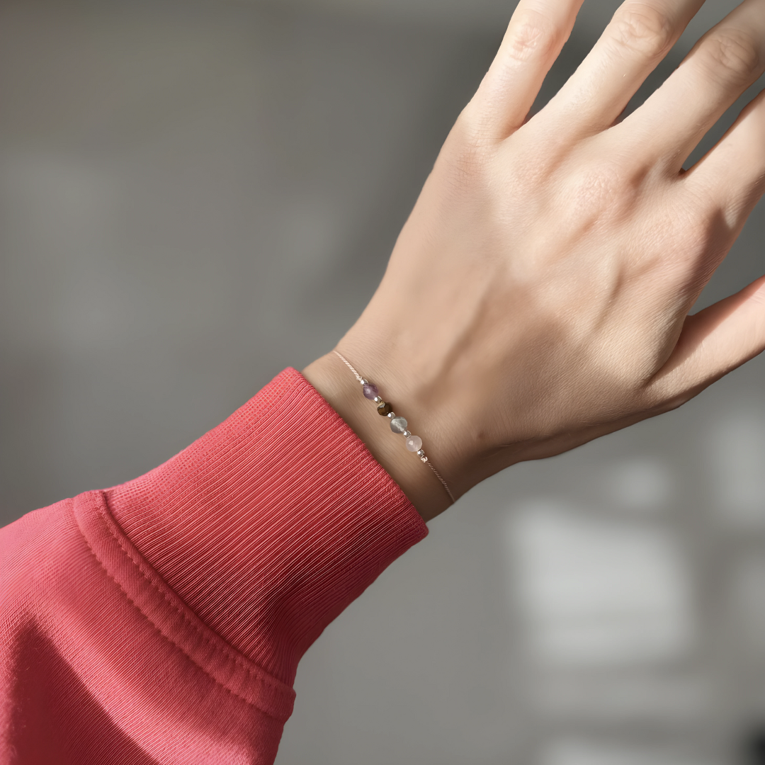 Pulsera Alivio de Ansiedad - Serenidad y Equilibrio con Piedras Naturales