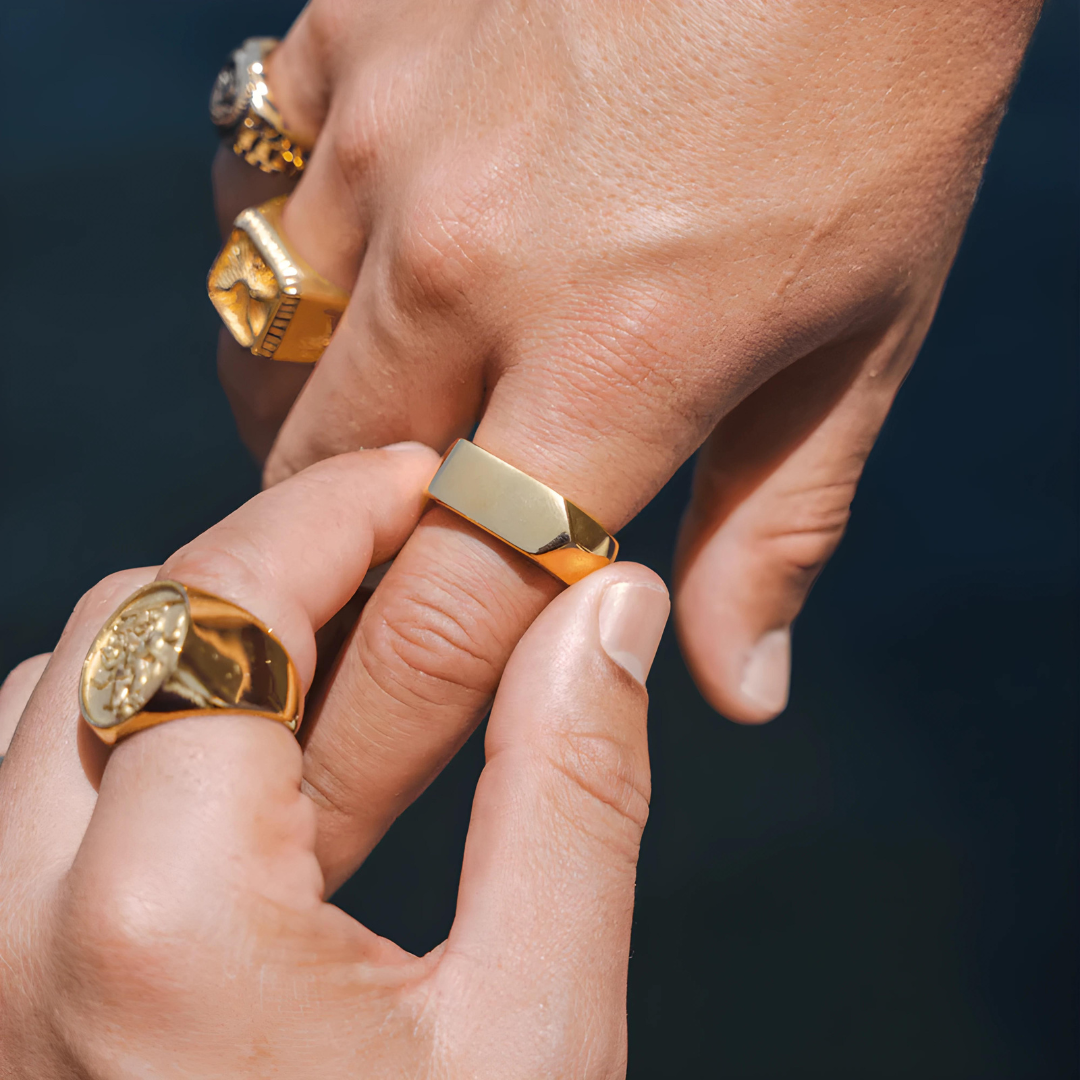 Anillo Cima de Oro- Hombre