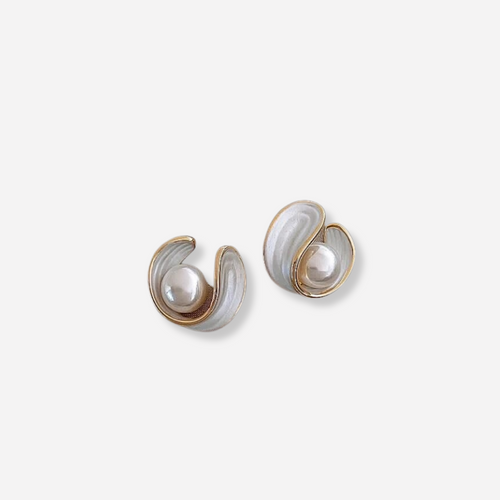 Antoinette™ | Boucles d’oreilles de luxe avec opale blanche