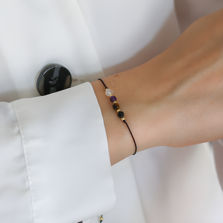 Pulsera de Protección Energética - Amuleto de Piedras Naturales