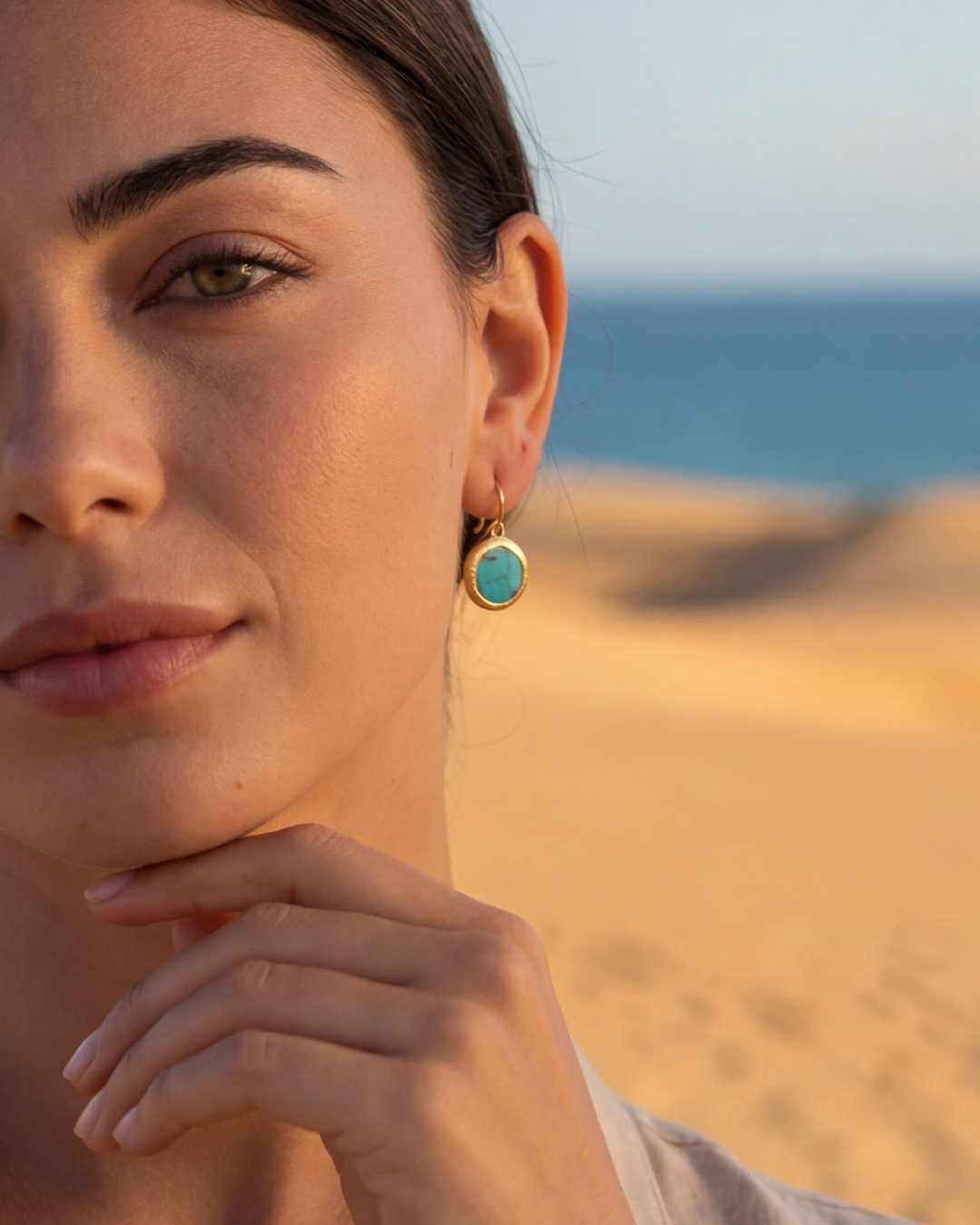 Pendientes blancos