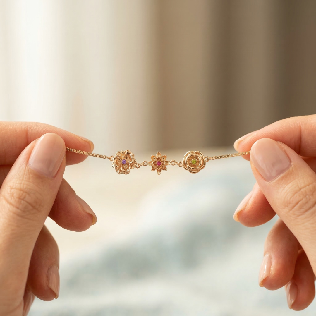 Pulsera Flores de Vida - Personalizable