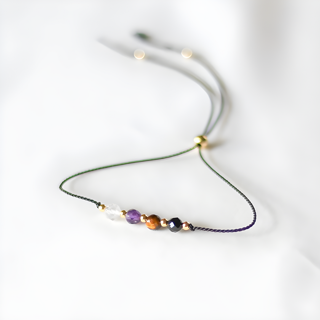Pulsera de Protección Energética - Amuleto de Piedras Naturales