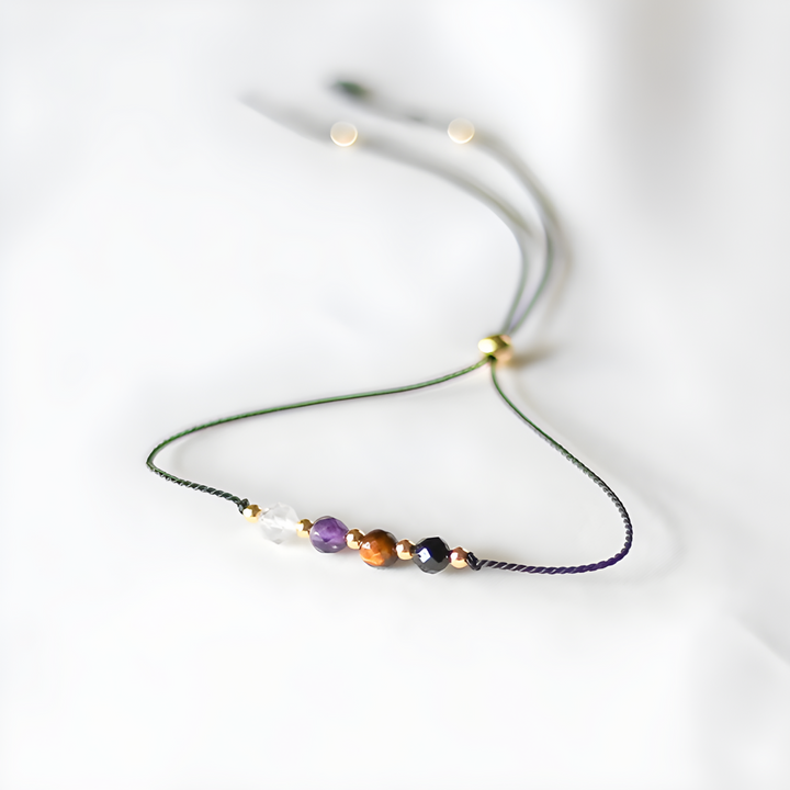 Pulsera de Protección Energética - Amuleto de Piedras Naturales