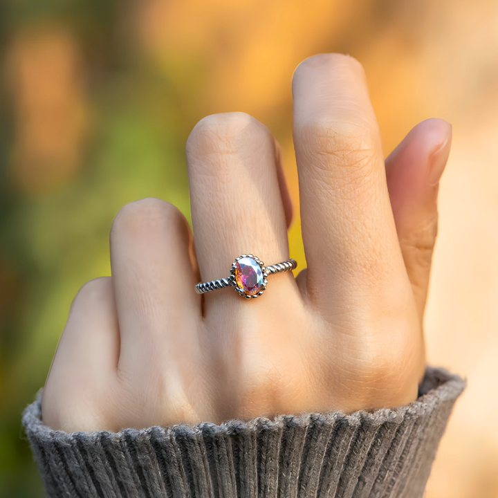 Anillo Topacio Místico