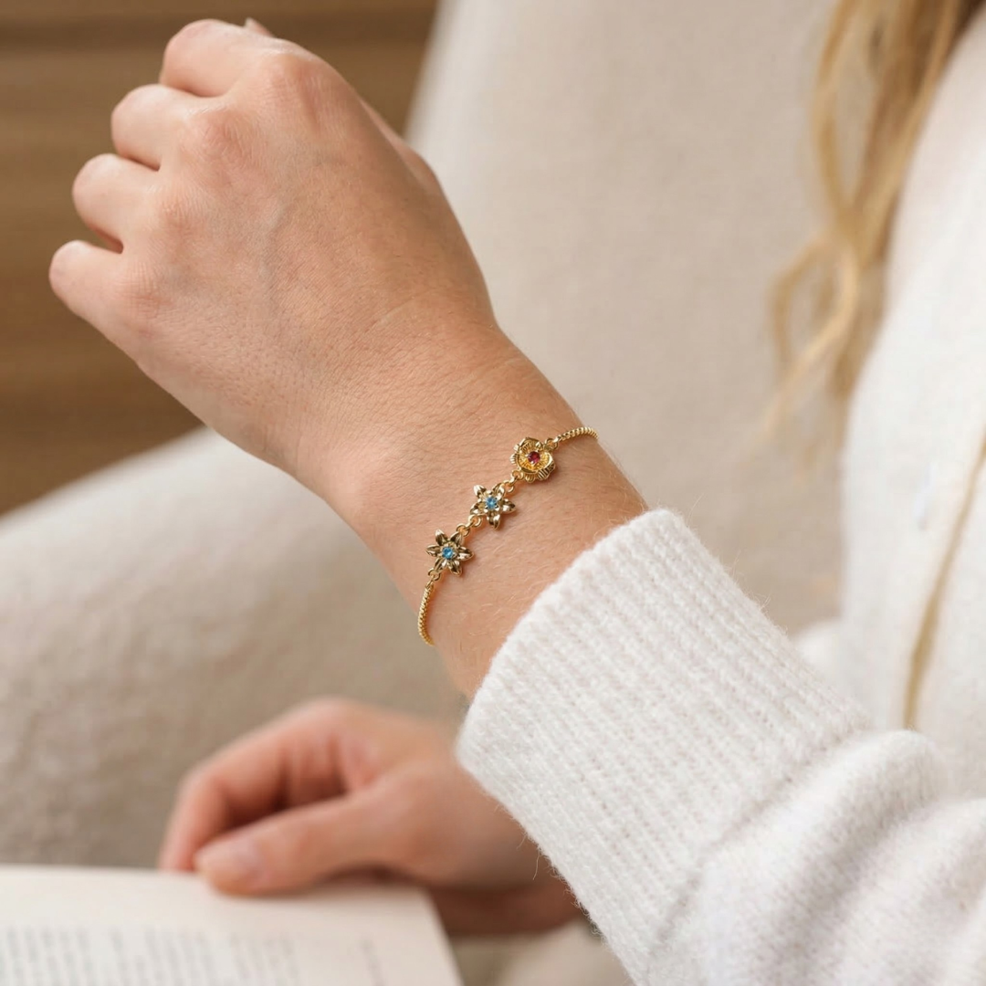 Pulsera Flores de Vida - Personalizable