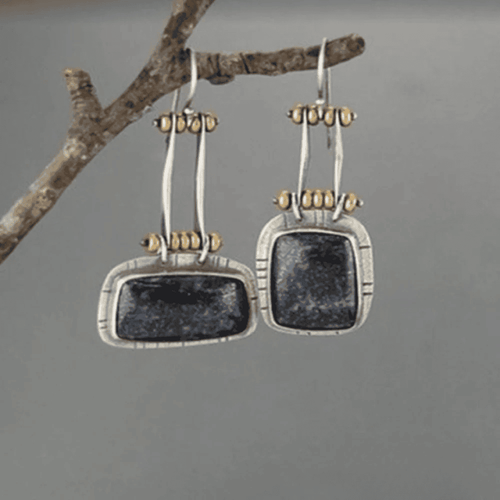 Boucles d'oreilles vintage en argent intemporel