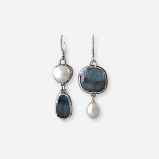 Nélya™ | Boucles d’oreilles vintage naturelles