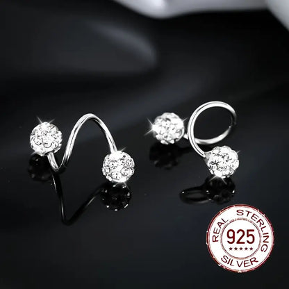 Boucles d'oreilles Supersparkle en zirconium, en argent et or