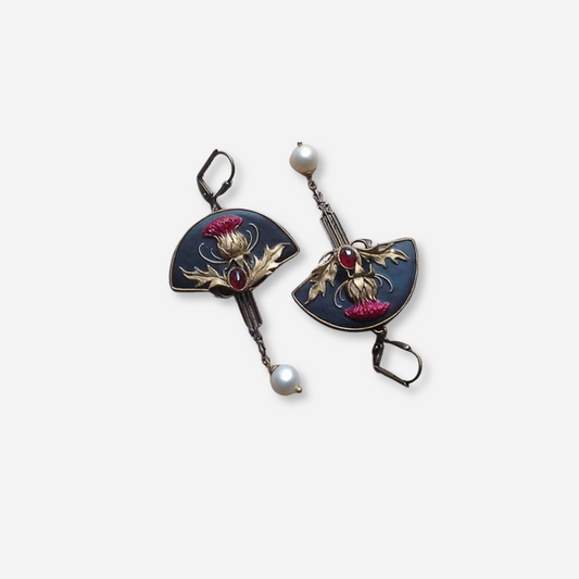 Élisa™ | Boucles d’oreilles bohèmes avec perle