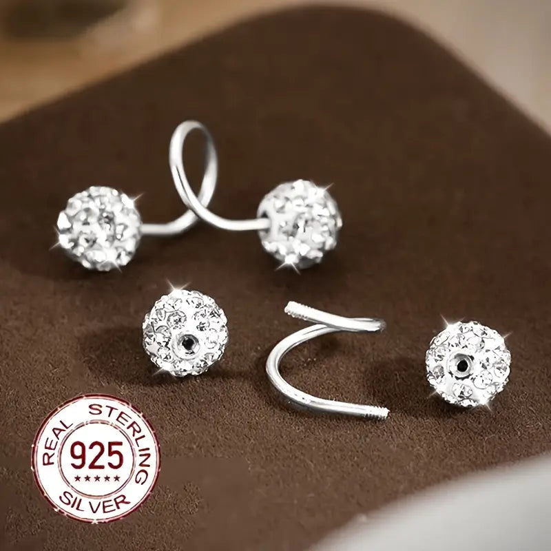 Boucles d'oreilles Supersparkle en zirconium, en argent et or