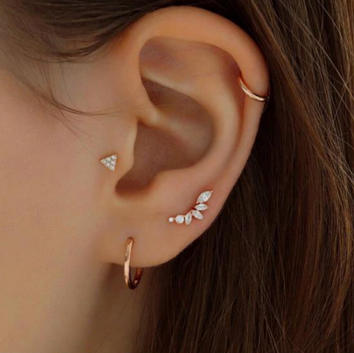 Pendientes Diamond Flowers
