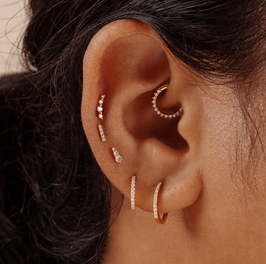 Pendientes Gold Diamond