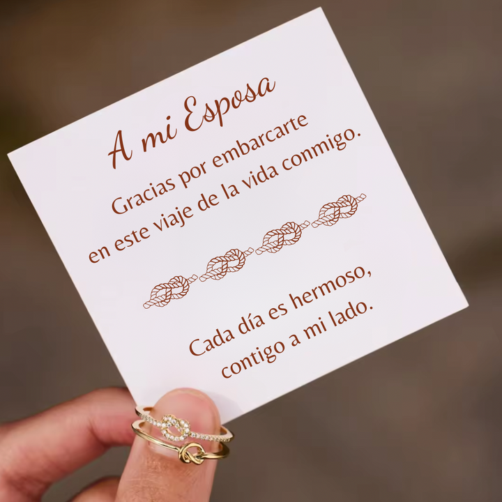 Anillo Amor Entrelazado - Amor y Compromiso