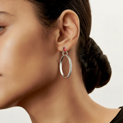 Boucles d'oreilles Boho-Vintage en Onyx