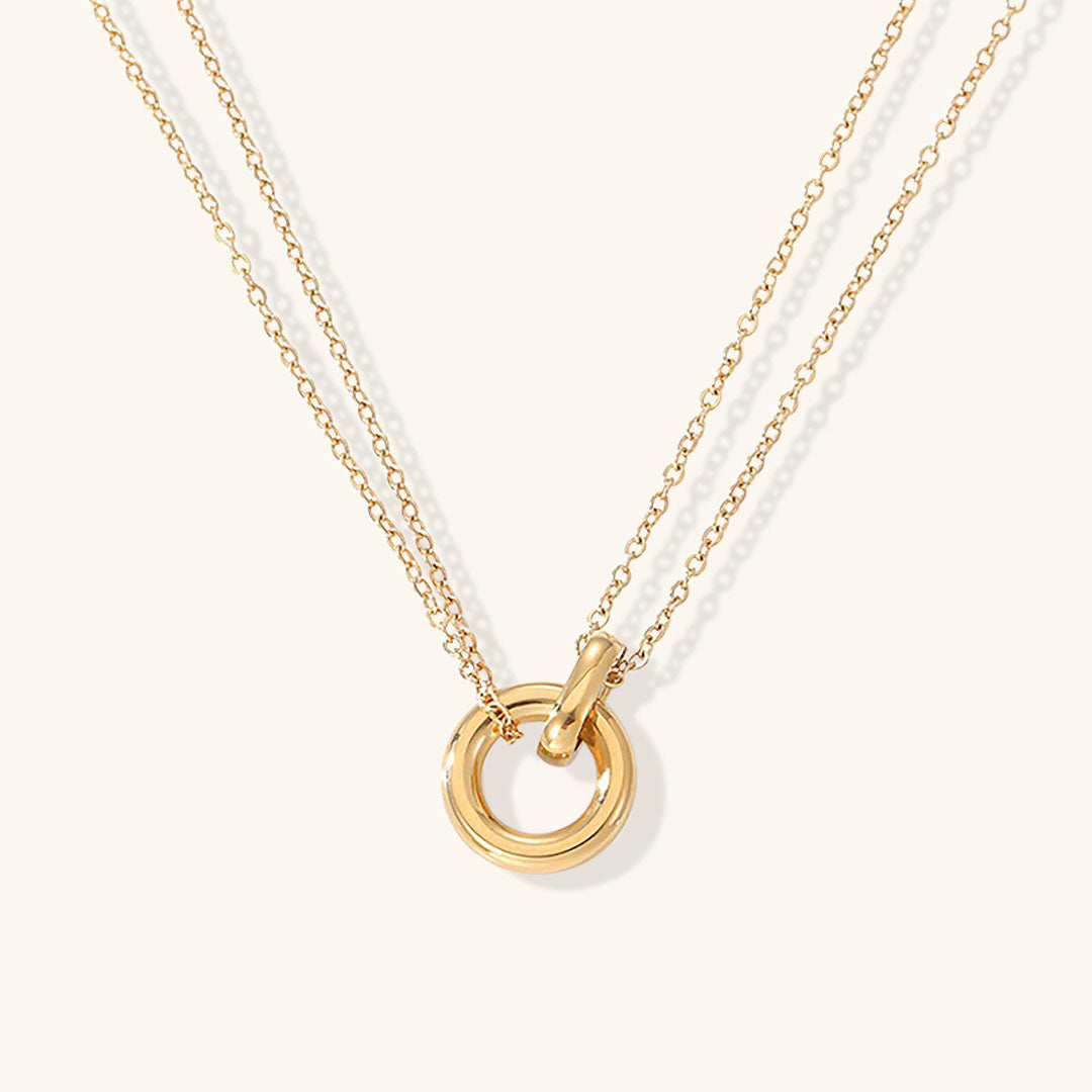 Rose™ | Collier Doré avec Anneau