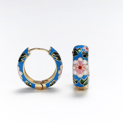 Boucles d’Oreilles Raffinées en Forme de Fleur