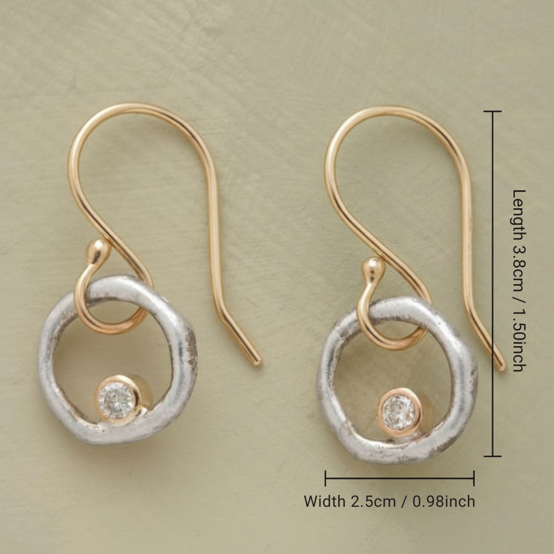 Créoles Vintage en Zirconium Laura
