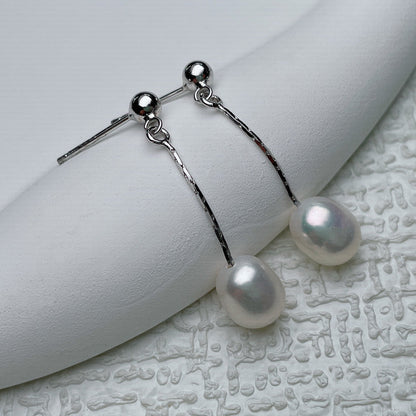 Boucles d'oreilles avec Perle Élégante