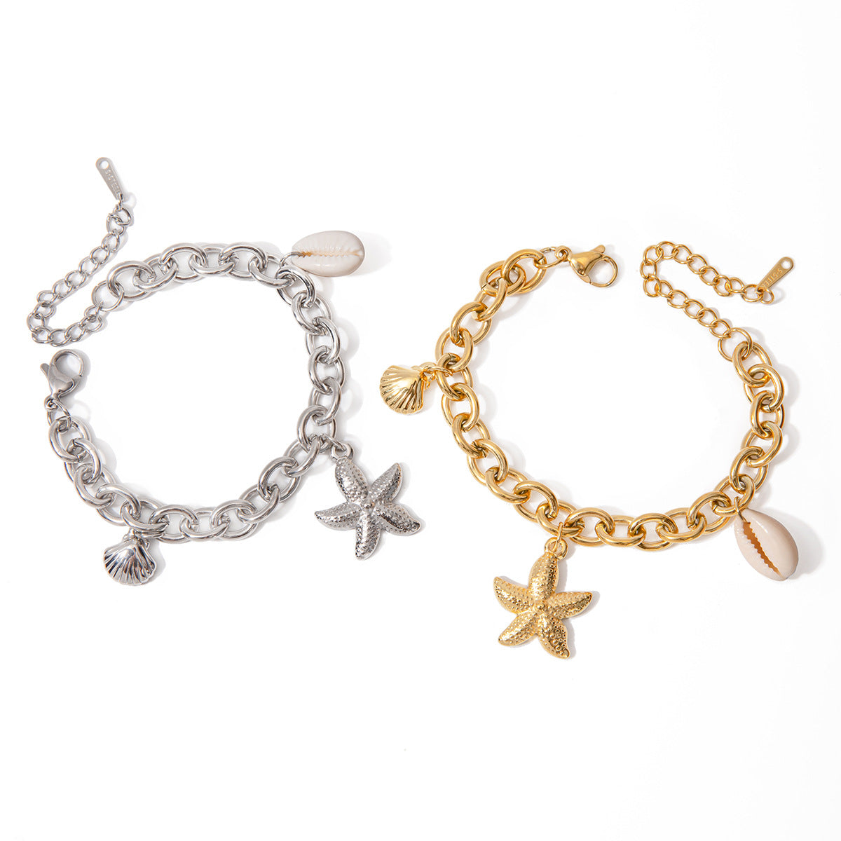 Merel™ | Bracelet à breloques dorées