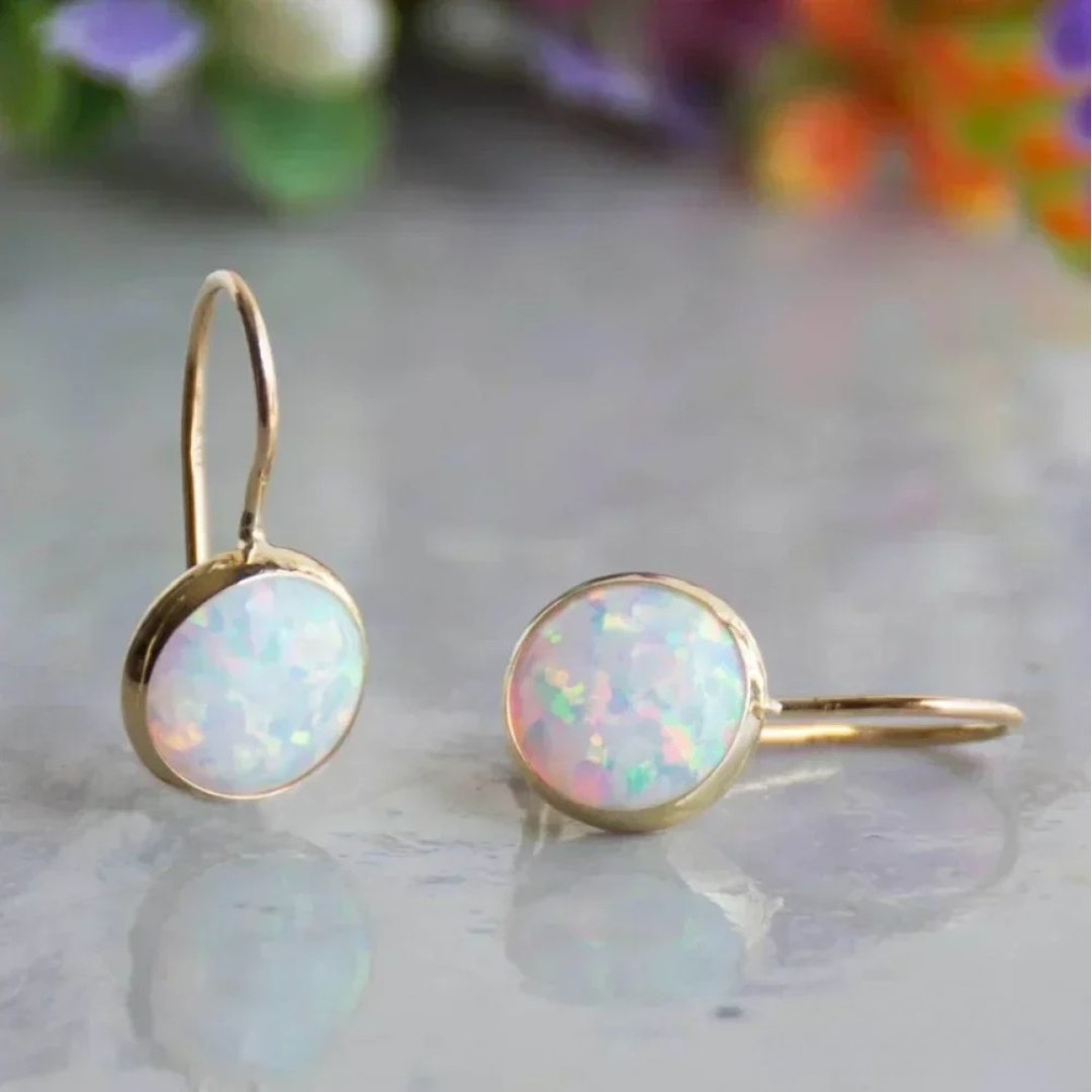 Éloïse™ | Boucles opale dorée