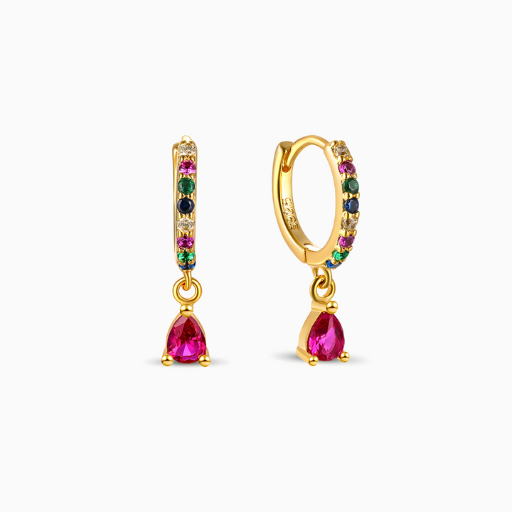 Pendientes Rainbow Gold