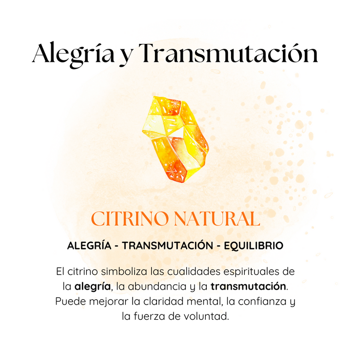 Pulsera Alegría y Transmutación de Citrino Natural