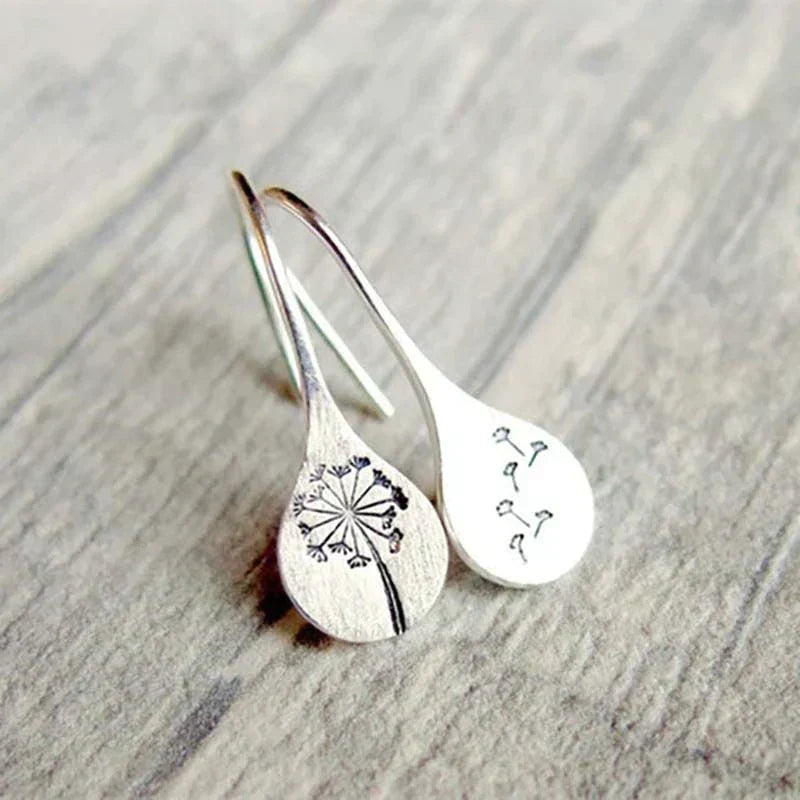 Boucles d’Oreilles Raffinées Vintage Motif Fleur en Argent Sterling 925