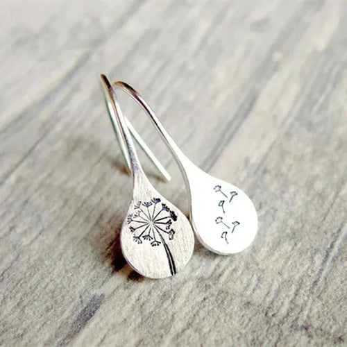 Boucles d’Oreilles Raffinées Vintage Motif Fleur en Argent Sterling 925