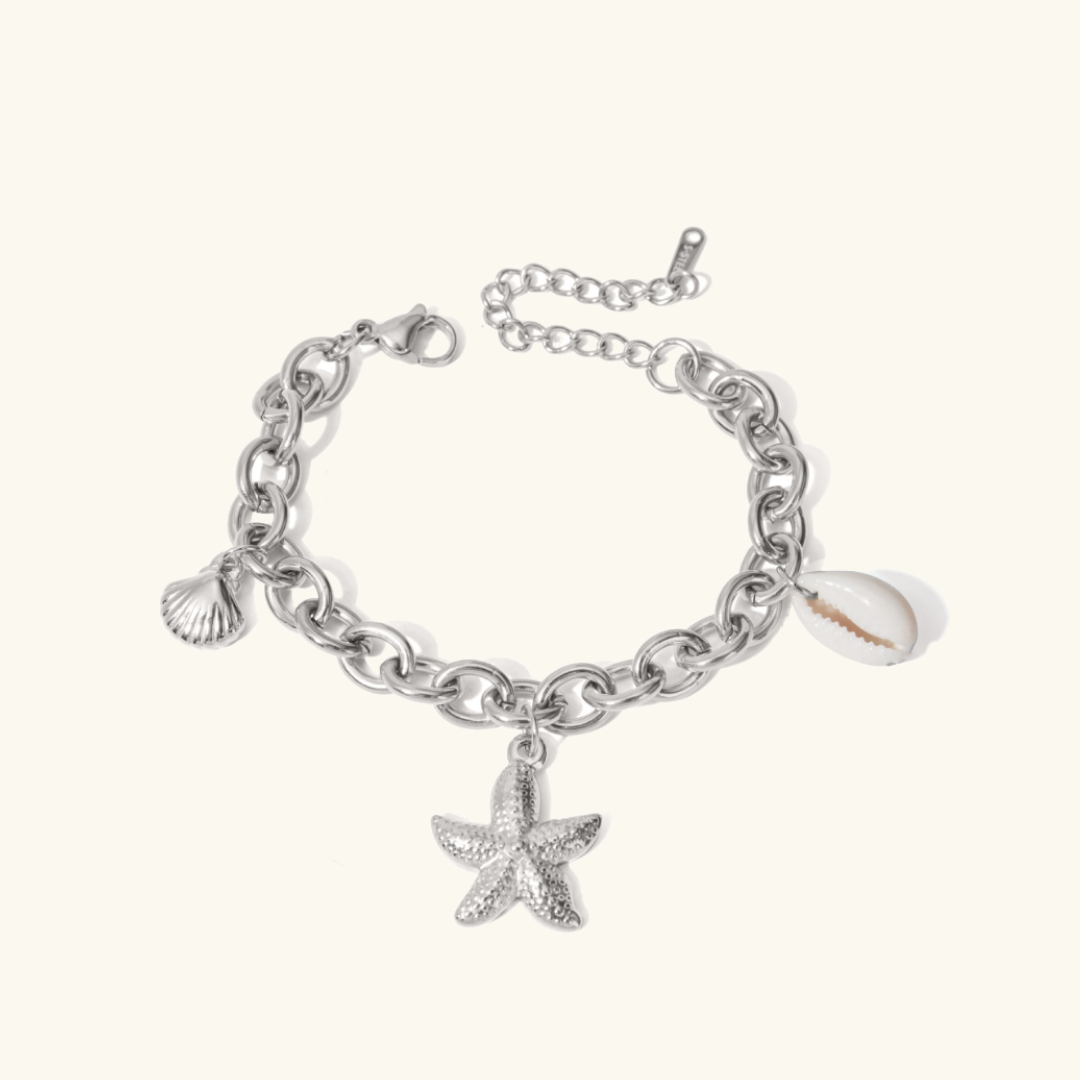 Merel™ | Bracelet à breloques dorées