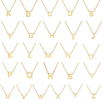 Collier Pendentif Alphabet Brillant