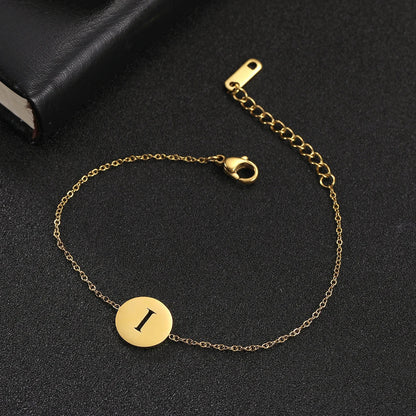 Amara™ | Bracelet initiales en acier inoxydable