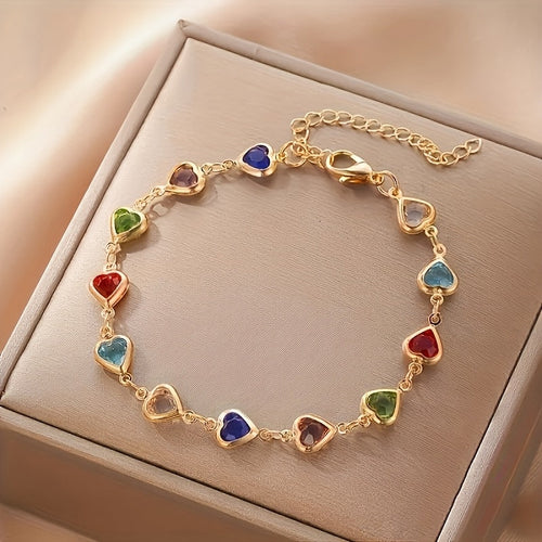 Bracelet unique en forme de cœur