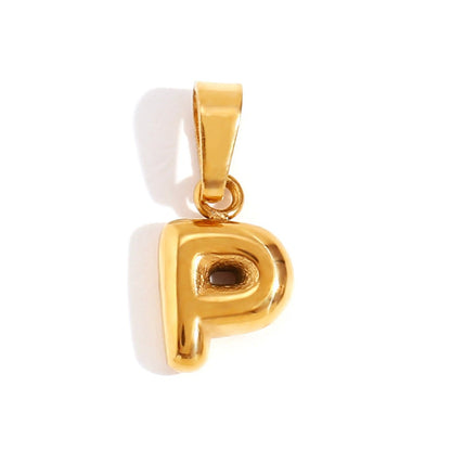 Collier Lettre Bubble Chic