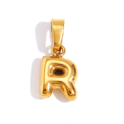 Collier Lettre Bubble Chic