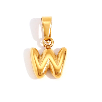 Collier Lettre Bubble Chic