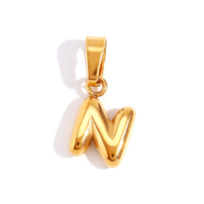 Collier Lettre Bubble Chic
