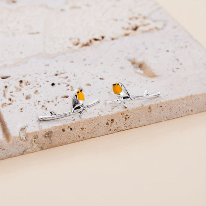 Boucles d'oreilles en forme d'oiseaux de dessin animé