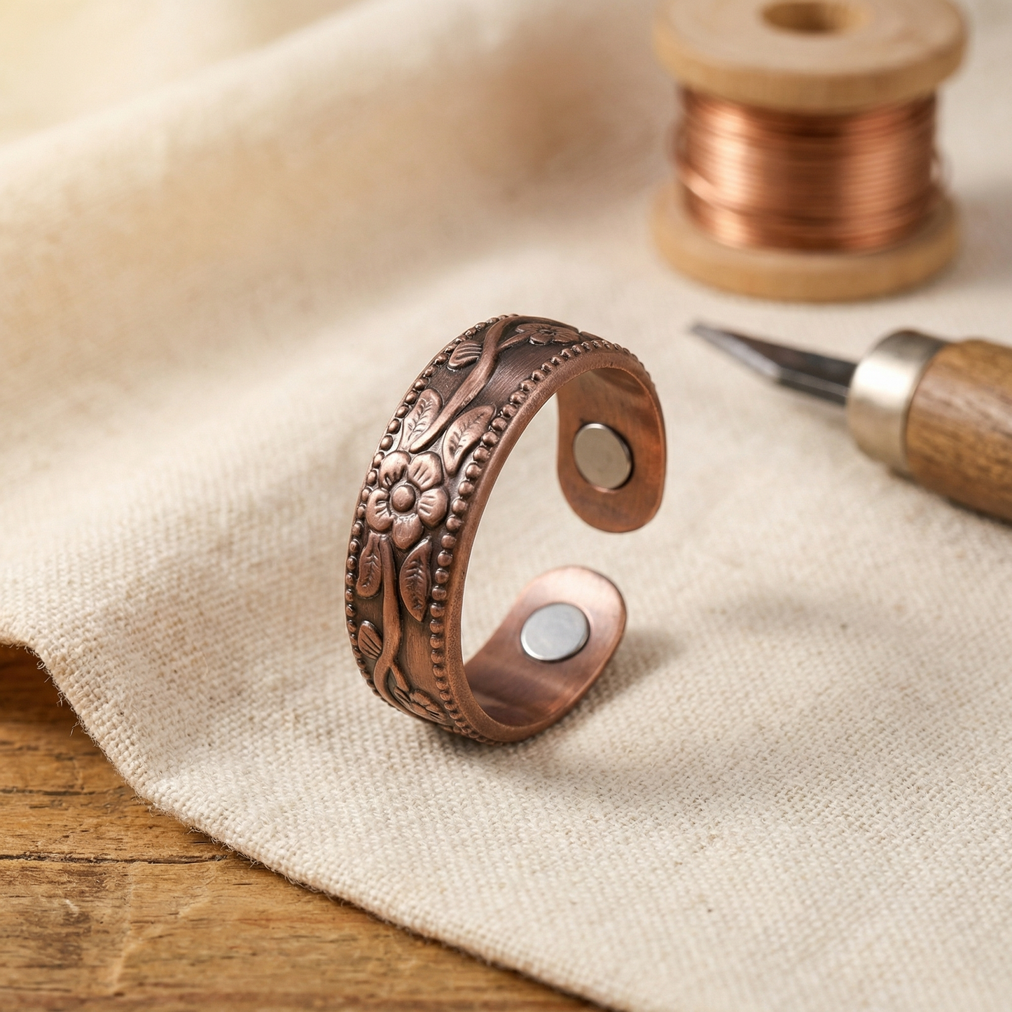 Bague en cuivre Pétale de Marguax
