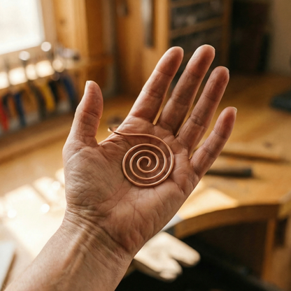 Spirale en cuivre Marguax pour le bien-être des mains