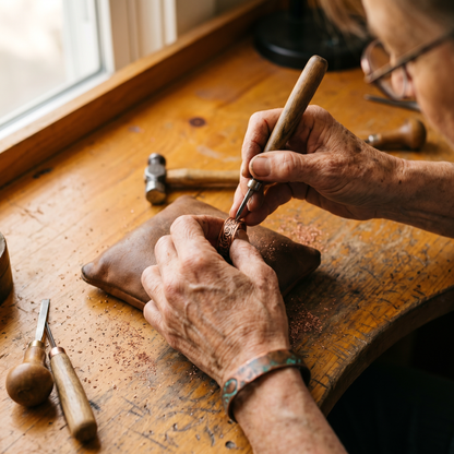 Bague en cuivre Burr par Marguax
