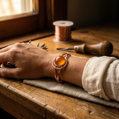 Bracelet en cuivre orange Verae Marguax